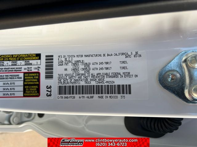 2026 Toyota Tacoma SR5