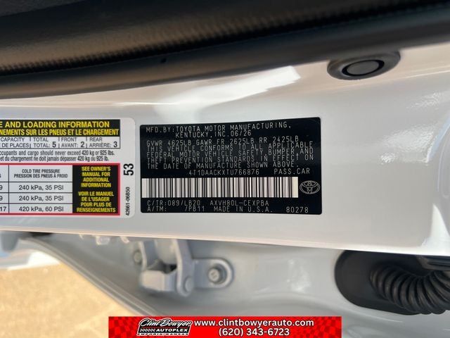 2026 Toyota Camry XSE