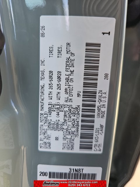 2026 Toyota Sequoia Limited
